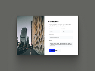 dailyUI_028 contact page contact page contact us dailyui design desktop form message ui