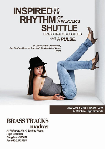 Brass Tracks: Redefining Style, Crafting Stories branding graphic design