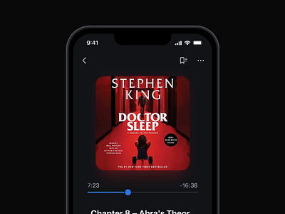 New Feature for Audiobook Mobile App Animation animation audiobook book case study interaction mobile product quotes ui ux
