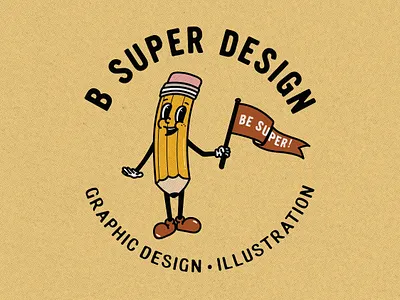 B Super Design Brand Identity branding design graphic design illustration logo pattern