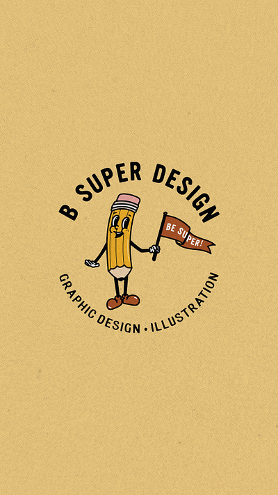 B Super Design Brand Identity branding design graphic design illustration logo pattern