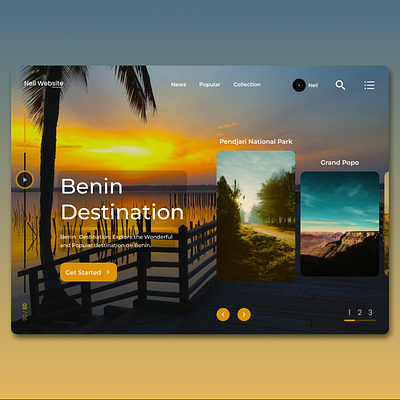 Benin Web Design 3d animation app appdesign branding design graphic design illustration logo motion graphics ui uidesign ux uxdesign