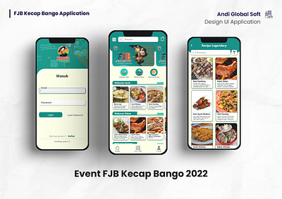 Event UI Application FJB Kecap Bango 2022_Cv Andi Global Soft application graphic design mobile mobile app ui ui design ui ux