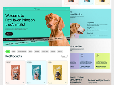 PetPalooza -Pet shop Website design app case study cet design dog home page landig page landingpage minimal minimal website modern pet food website pet shop ui design ui ux web design web page website website ui