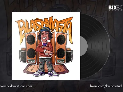 Album Cover Mixtape Art Character Design - Blast Masta album cover cartoon character cover design graphic design illustration mixtape mixtape cover music poster