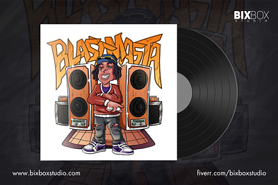 Album Cover Mixtape Art Character Design - Blast Masta album cover cartoon character cover design graphic design illustration mixtape mixtape cover music poster