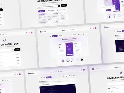 AI - Generate Component Website ai artificial intellegence b2b clean design development kit generate generate website interface minimal saas software software as a services tools ui uiux ux web app web design website