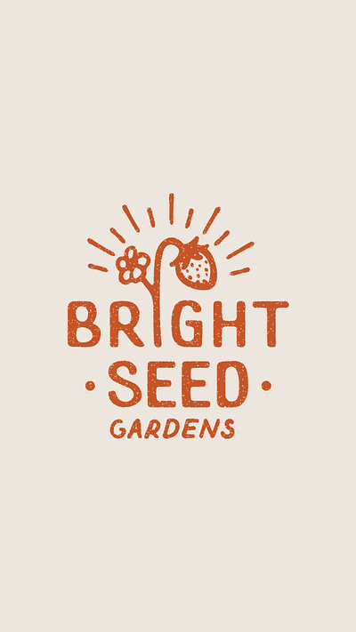 Bright Seed Gardens Brand Identity brand design branding design graphic design illustration logo logo design