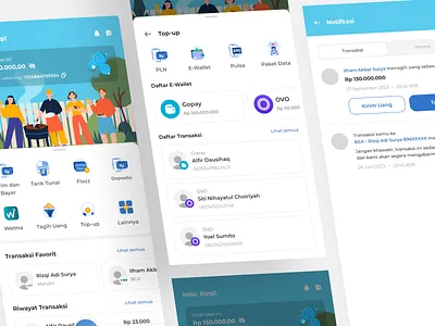 Redesign BCA Bank Apps 3d animation app apps bank branding design graphic design illustration illustrator logo mockups redesign ui vector