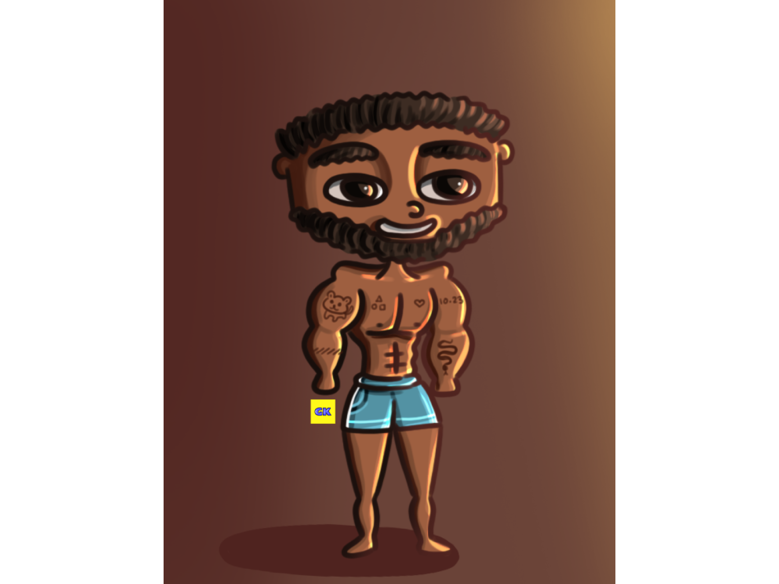 Stay fit art bodybuilder digitalart digitalportrait fitness healthy illustration man people photoshop portrait sketch