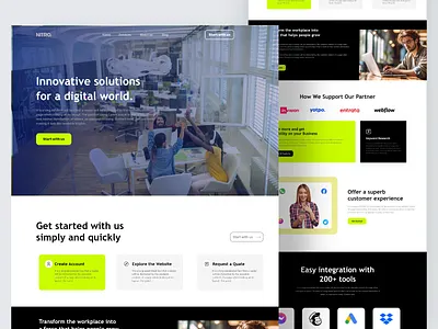 Digital marketing agency website design design fashion fashion landing page graphic design grow your business landing page ui