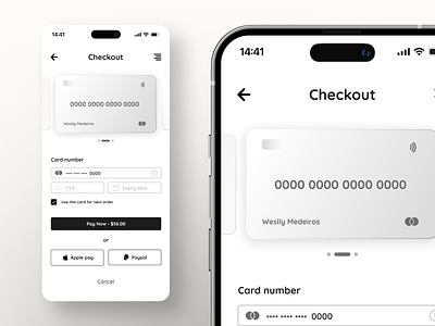 UI - Credit card checkout checkout credit dailyui graphic design ui ux