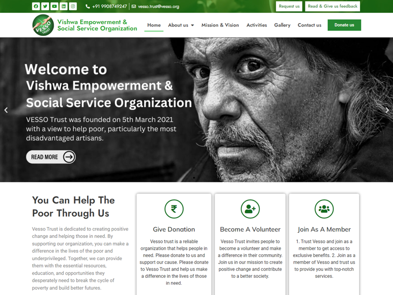 Example of Nonprofit And Charity Website Design