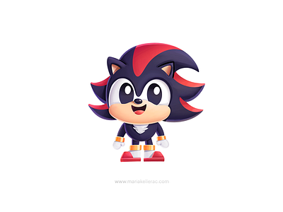 Shadow the Hedgehog baby bebe cartoon character children cute fanart hedgehog illustration kids little mexico procreate shadow sonic video games