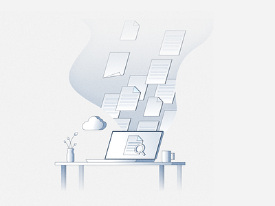 Research Rexiew illustration ui web design