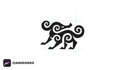 Ancient Cloudy Horse Creature logomark design by @anhdodes 3d anhdodes anhdodes logo animation branding business design graphic design horse logo illustration logo logo design logo designer logo for sale logodesign minimalist logo minimalist logo design motion graphics ui zebra logo