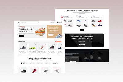 Shoes Ecommerce Website branding ecommerce ecommerce website landing page shoes website ui ui design uiux ux design web design web page website