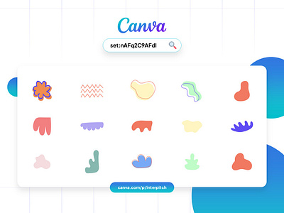 Canva Set - Abstract Shape abstract shape canva graphic design graphic illustration illustration motion graphics