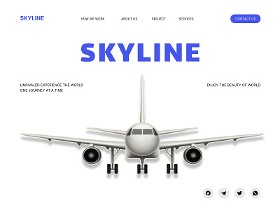 Flight Booking Landing Page branding design home page ui website zart