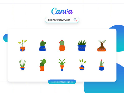 Canva Set - Simple Plant Illustration animation canva canva illustration design elegant graphic illustration illustration plant plant illustration