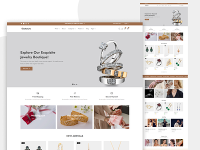 Jewelry Ecommerce designs, themes, templates and downloadable graphic ...