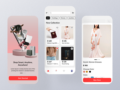 Ecommerce mobile app app details ecommerce fashion flashpage home page logo marketplace minimal mobile shop trending ui ux