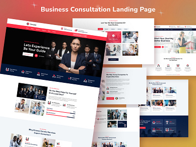 Business Consultation Landing Page business business consulting business management consultation consulting service finance landing page management marketing clients ui user interface web design