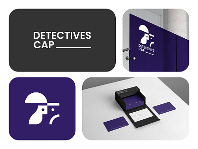 Detectives Cap abstract agency brand branding corporate logo design detective agency detectives graphic design logo logodesign logodesigner logomark logotype