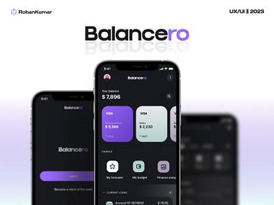 Balancero - Finance Mobile App design financeapp minimal mobileapp ui ux