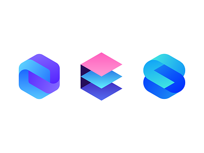 Hexagons pt. 2 app brand brand identity branding connection crypto finance fintech flow for sale gradient identity layers logo logodesign management platform symbol tech web3