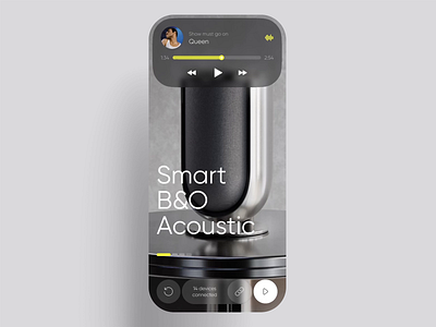 Smart Home Acoustic App acoustic adobe animation app audio bang blur concept figma illustration logo monochrome motion motion graphics photoshop smart spatial ui ux yellow