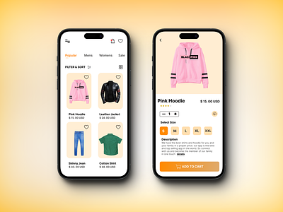 E-Commerce App app app design branding design e commerce figma ios minimal mobile mobile app mockup product design ui user interface ux