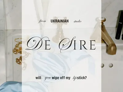 Logo for the Brand of underwear "DeSire" branding design flyer design graphic design illustration logo typography