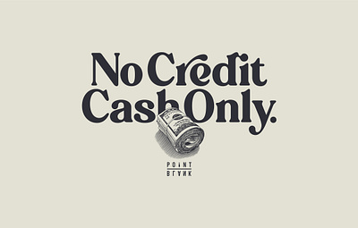 No Credit Cash Only. design graphic design illustration t shirt design vector