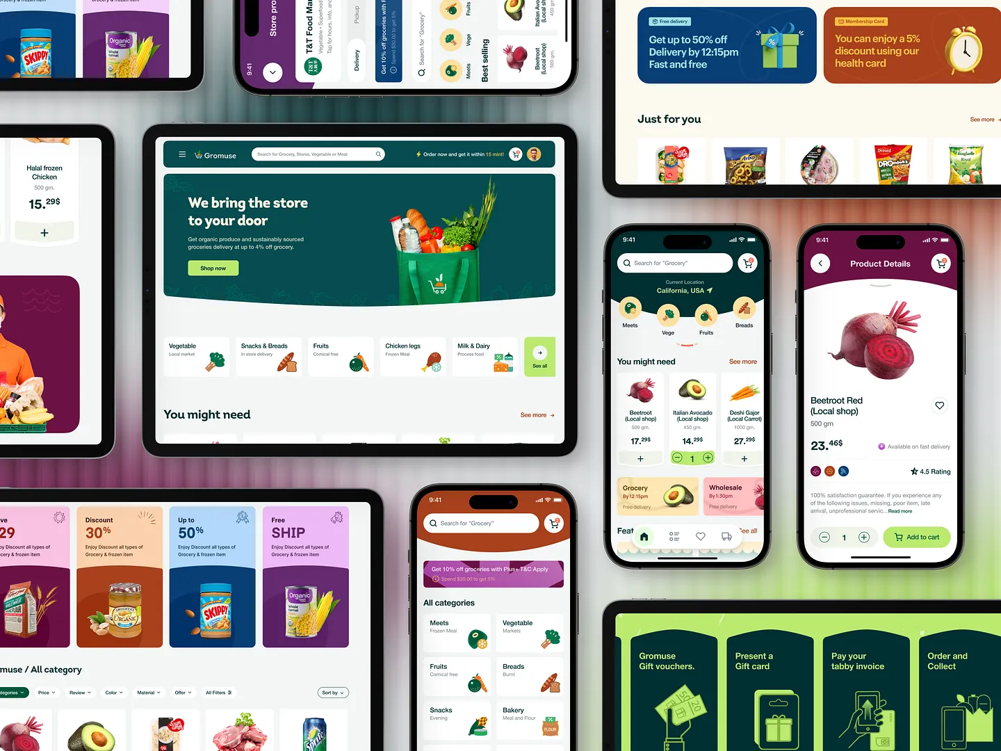 Innovative Grocery Website Design for Seamless Shopping Experience