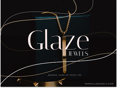 GLAZE JEWELS LOGO & POSTER branding design graphic design logo typography