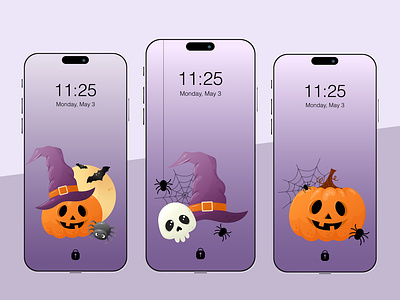 Halloween phone wallpapers background design ha halloween halloween costume halloween illustration halloween wallpaper happy halloween illustration phone wallpaper pumpkin vector wallpaper