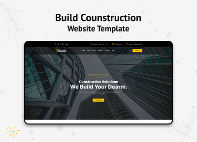 Build - Construction WordPress Theme 3d animation branding graphic design logo motion graphics ui