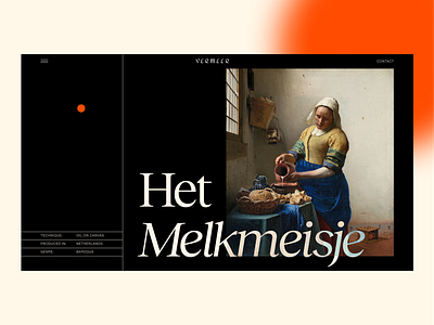 Het Melkmeisje art art direction creative editorial gallery portfolio typography ui ux web