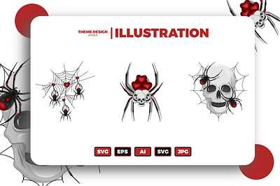 Spider Illustration app branding design graphic design halloween halloween art illustration logo love october skull skull art skulls spider spiders typography ui ux vector