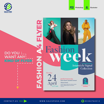 FASHION FLYER DESIGN businees flyer event flyer fashion flyer flyer flyer design flyers graphic graphic design graphic designer