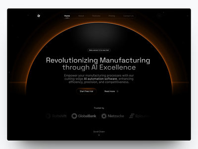 Machinima - AI Startup Website ai automation branding design graphic design landing page manufacturing saas startup ui web design