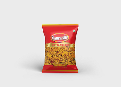 Yumvarsha Namkeen Pouch Design branding food pouch design indian snacks mockup namkeen pouch namken pouch pouch design pouch packaging snack
