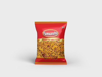 Yumvarsha Namkeen Pouch Design branding food pouch design indian snacks mockup namkeen pouch namken pouch pouch design pouch packaging snack
