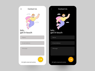 Contact Page Ui Design - Daily Ui 28 app design behance contact page dailyui dribbble figma figma design graphic design ui ui design uiux user design user experience user interface uxui