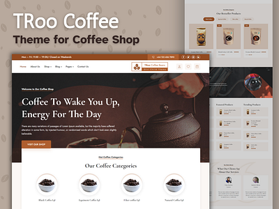 TRoo Coffee - WooCommerce Theme coffee shop theme coffee wordpress theme woocommerce theme wordpress theme