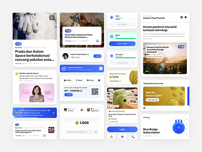 Connx.id - My Fav UI Pieces app coin design ecosystem media platform product designer ui ux