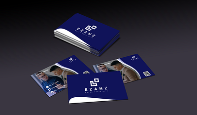 EZANZ Business Card Design branding business card card design design figma frontend design graphic design graphics illustration landing page logo ui uiux