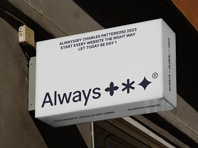 Always shop agency always branding design logo minimal sign