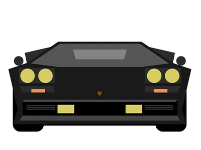 The amazing Lamborghini Countach LP 400 illustration sport italian design prestigious